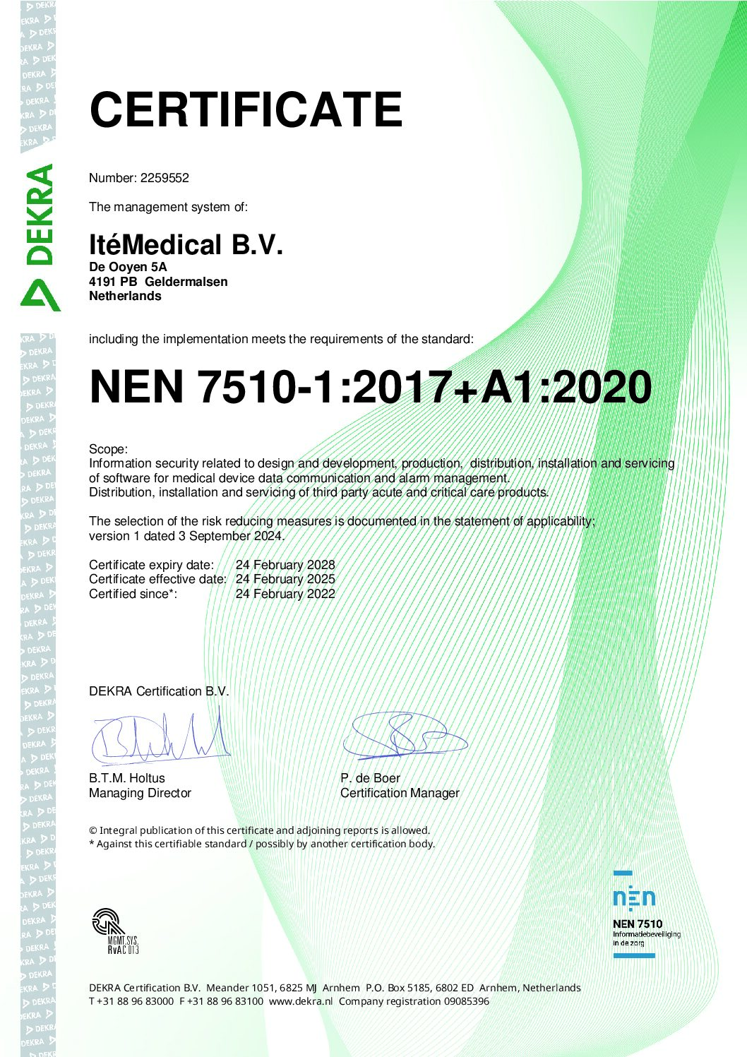NEN 7510-1: 2017+A1:2020